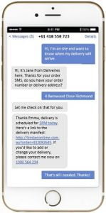 Bot messaging - Deliveries
