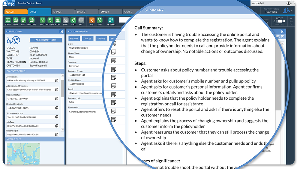 Automated Call summaries